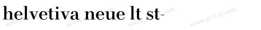 helvetiva neue lt st字体转换